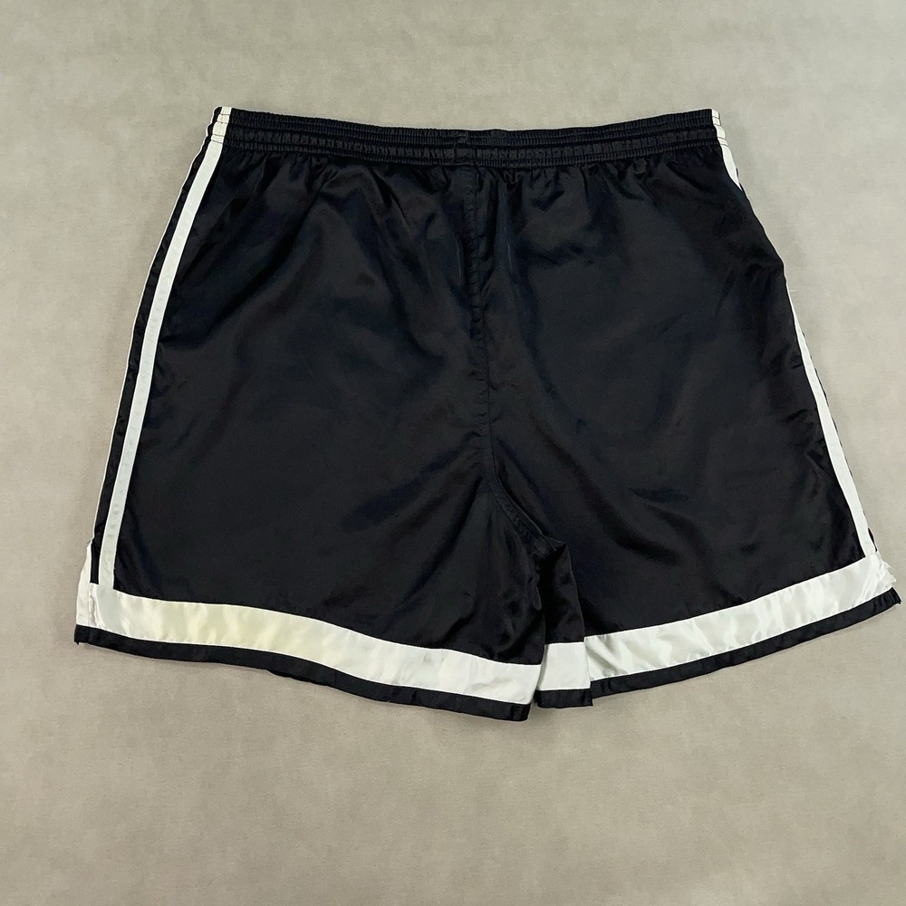 Vintage Adidas Nylon Shorts 80s M Sprinter Shiny Satin Retro Glanz Vigo Soccer - Picture 2 of 16